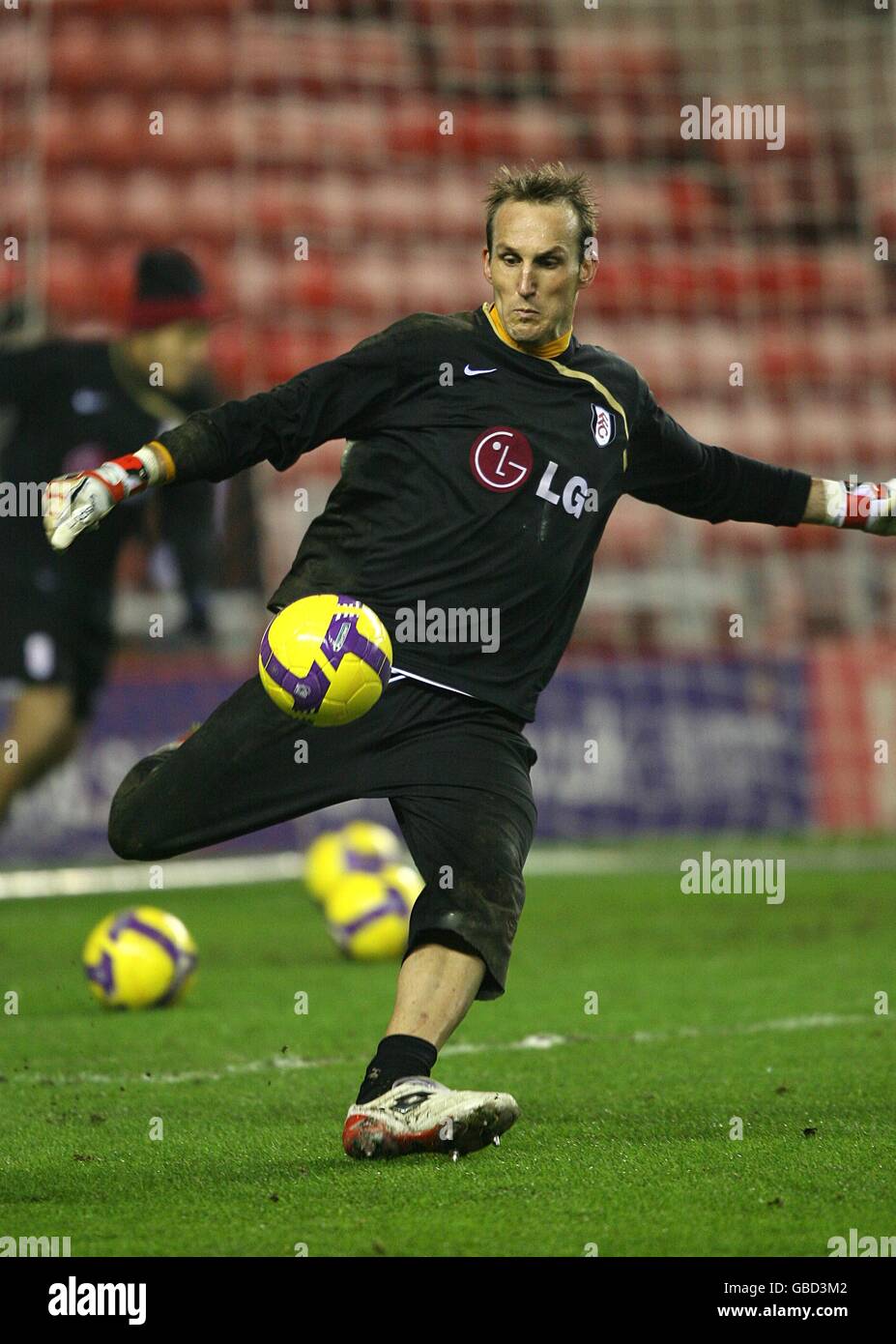 Calcio - Barclays Premier League - Sunderland v Fulham - Stadio di luce. Mark Schwarzer, portiere di Fulham Foto Stock