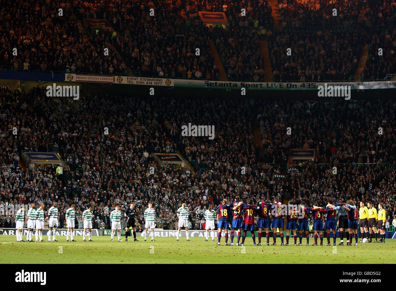 Calcio - Coppa UEFA - quarto round - Prima tappa - Celtic v Barcellona Foto Stock