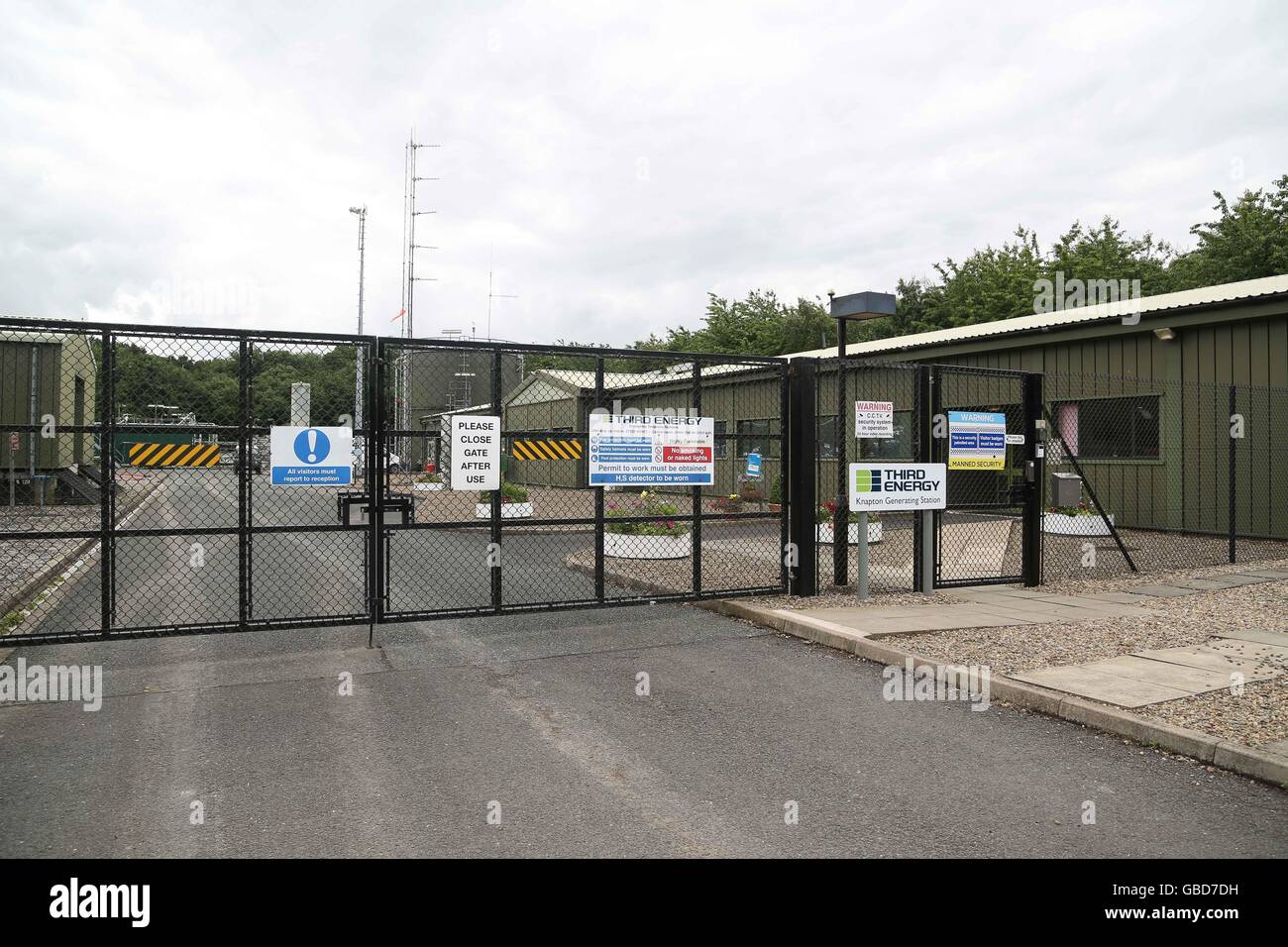 Knapton stazione di generazione, di proprietà di terzi, energia in oriente knapton, North Yorkshire, Regno Unito. Ian Hinchliffe / ianrichardhinchliffe. Foto Stock