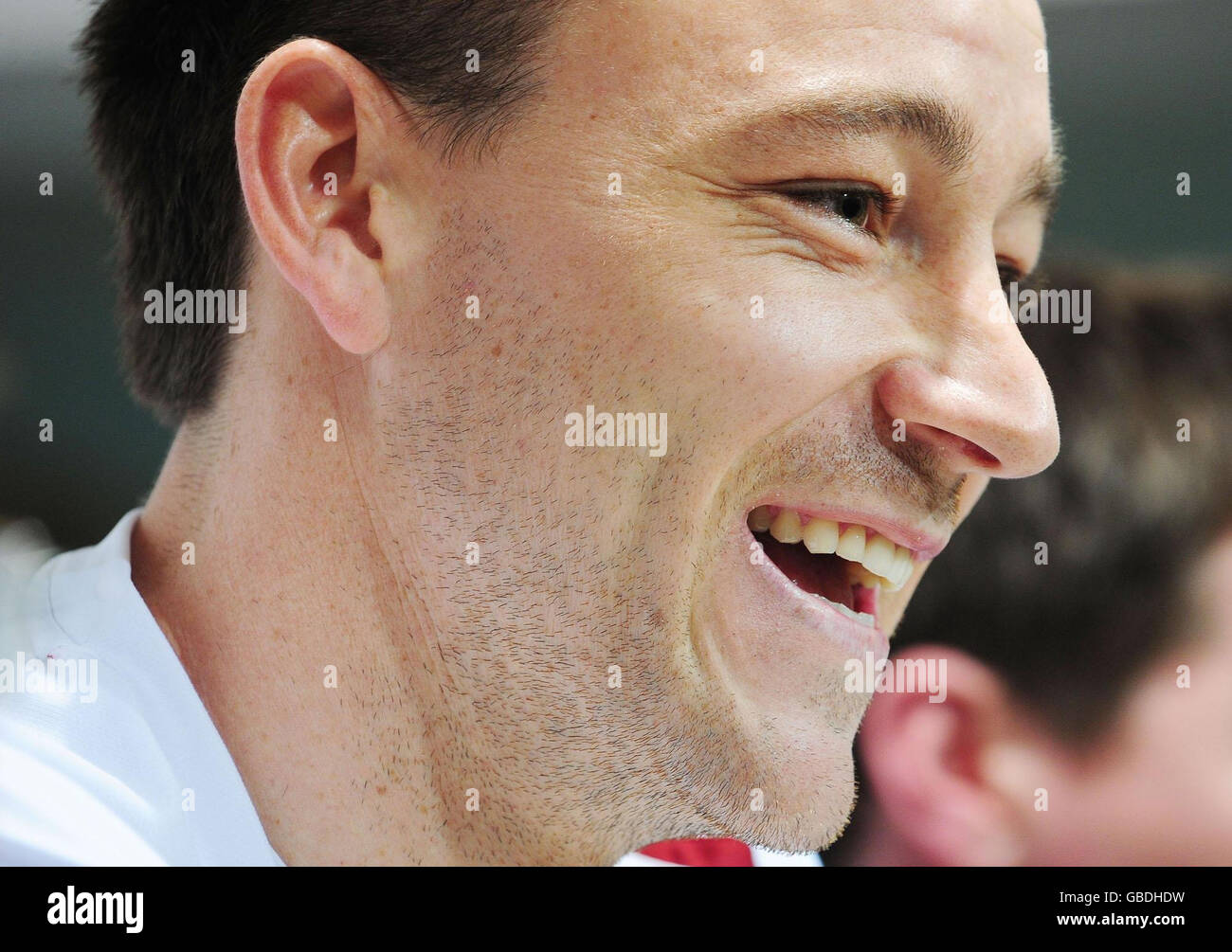 Calcio - Conferenza stampa Inghilterra - Ramon Sanchez Pizjuan Stadium. John Terry in Inghilterra durante una conferenza stampa allo stadio Ramon Sanchez Pizjuan di Siviglia, Spagna. Foto Stock