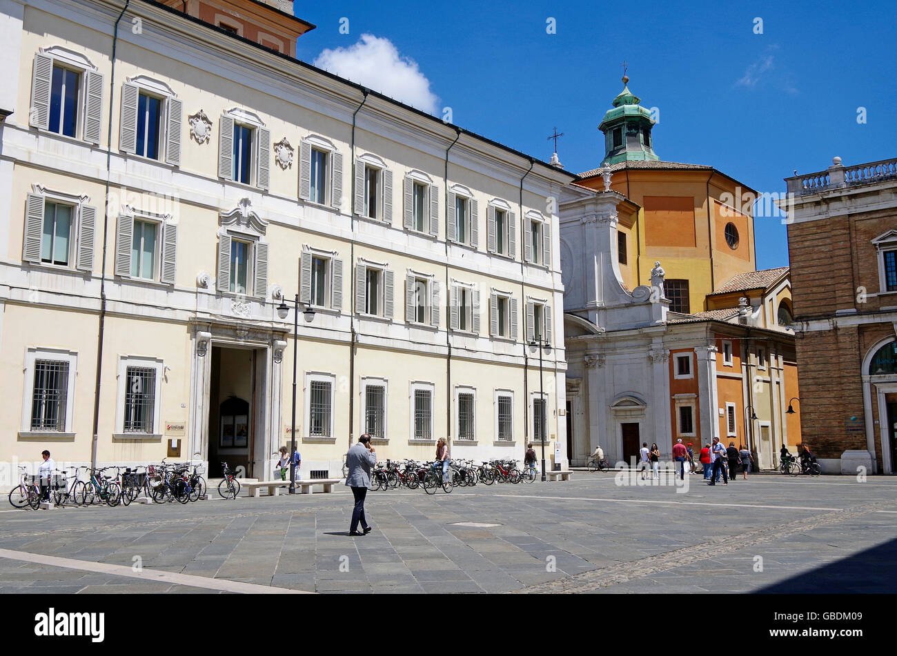 Ravenna, Italia. Piazza del Popolo, Piazza principale Foto Stock