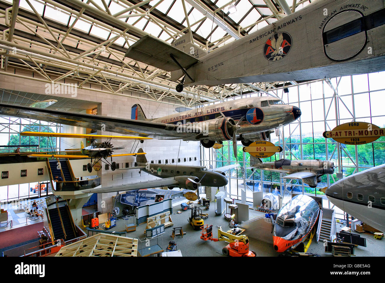 Il museo nazionale dell'aria e dello spazio a Washington DC Foto Stock