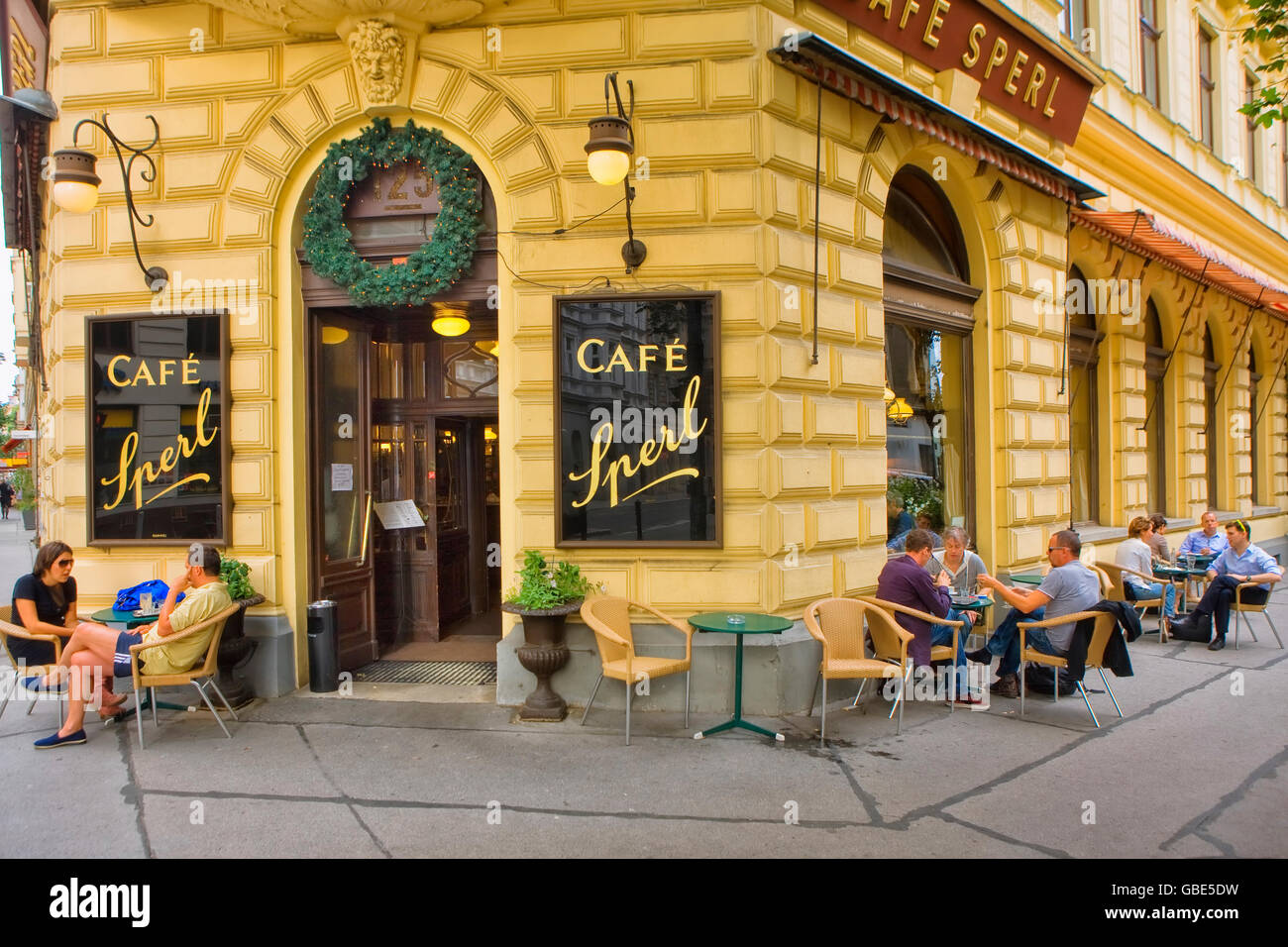 Cafe Sperl in Vienna Foto Stock