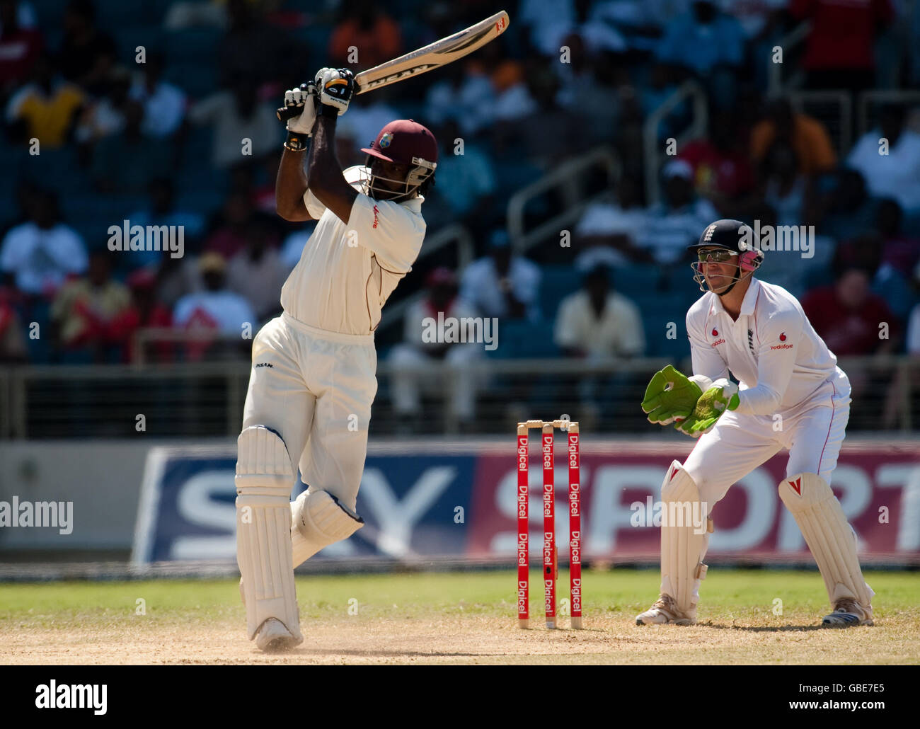 Cricket - Prima giornata di test a tre - West Indies v Inghilterra - Sabina Park - Kingston - Giamaica Foto Stock