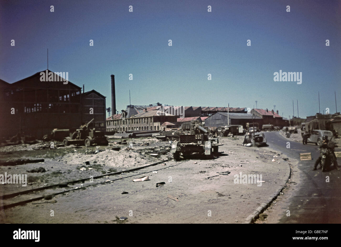 Eventi, seconda guerra mondiale / seconda guerra mondiale, Francia, Dunkerque, giugno 1940, abbandonato materiale bellico britannico, , Additional-Rights-Clearences-Not Available Foto Stock