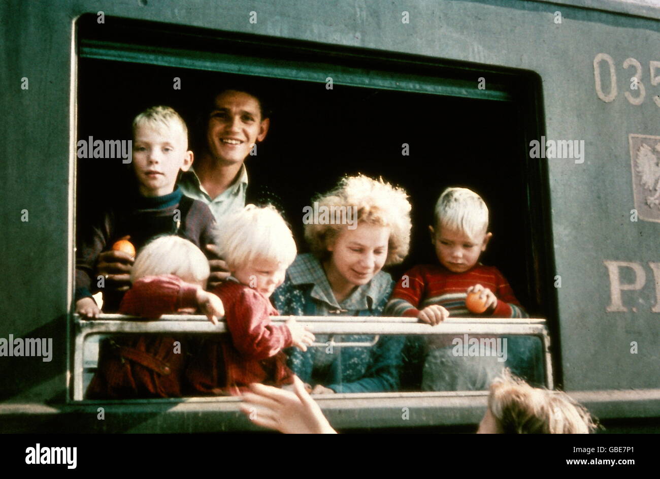 Periodo del dopoguerra, rifugiati, sfollati, arrivo di una famiglia tedesca dalla Polonia, seconda metà degli anni '40, autorizzazioni-diritti-aggiuntivi-non disponibili Foto Stock