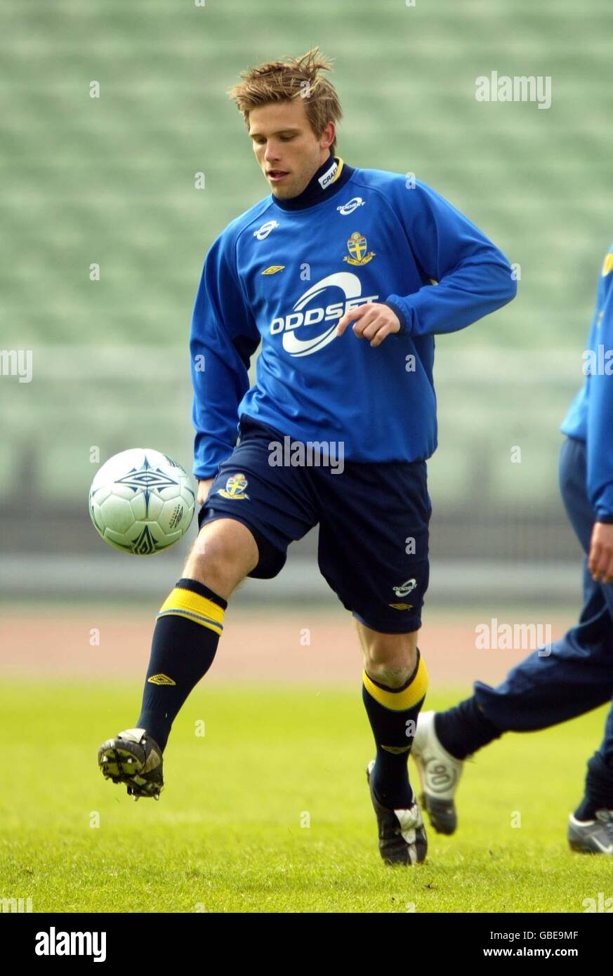 Calcio - International friendly - Svezia / Inghilterra - Svezia Training. Svedese Anders Svensson Foto Stock