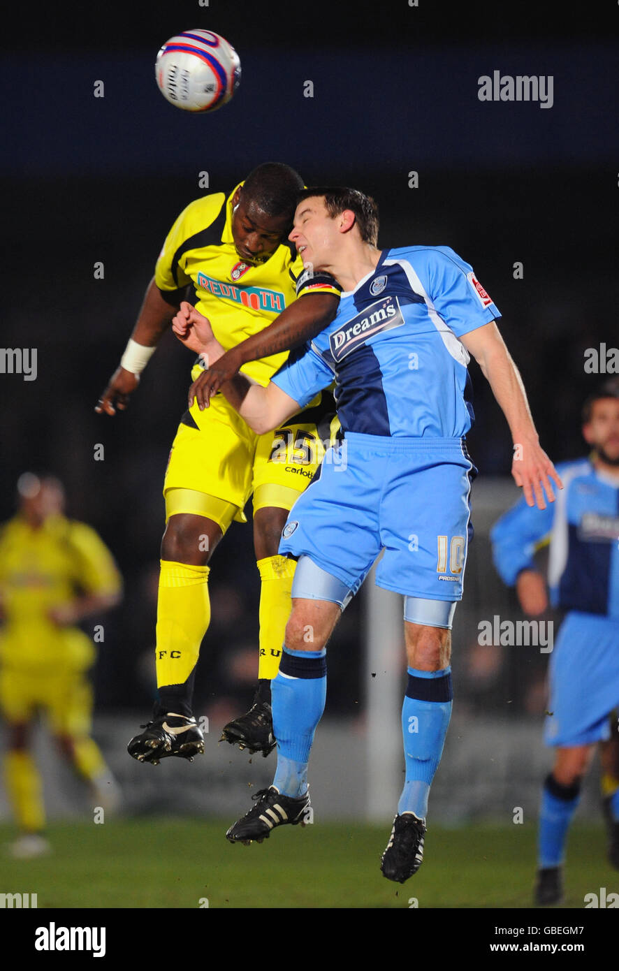 Calcio - Coca Cola Football League due - Wycombe Wanderers v Rotherham Regno - Adams Park Foto Stock