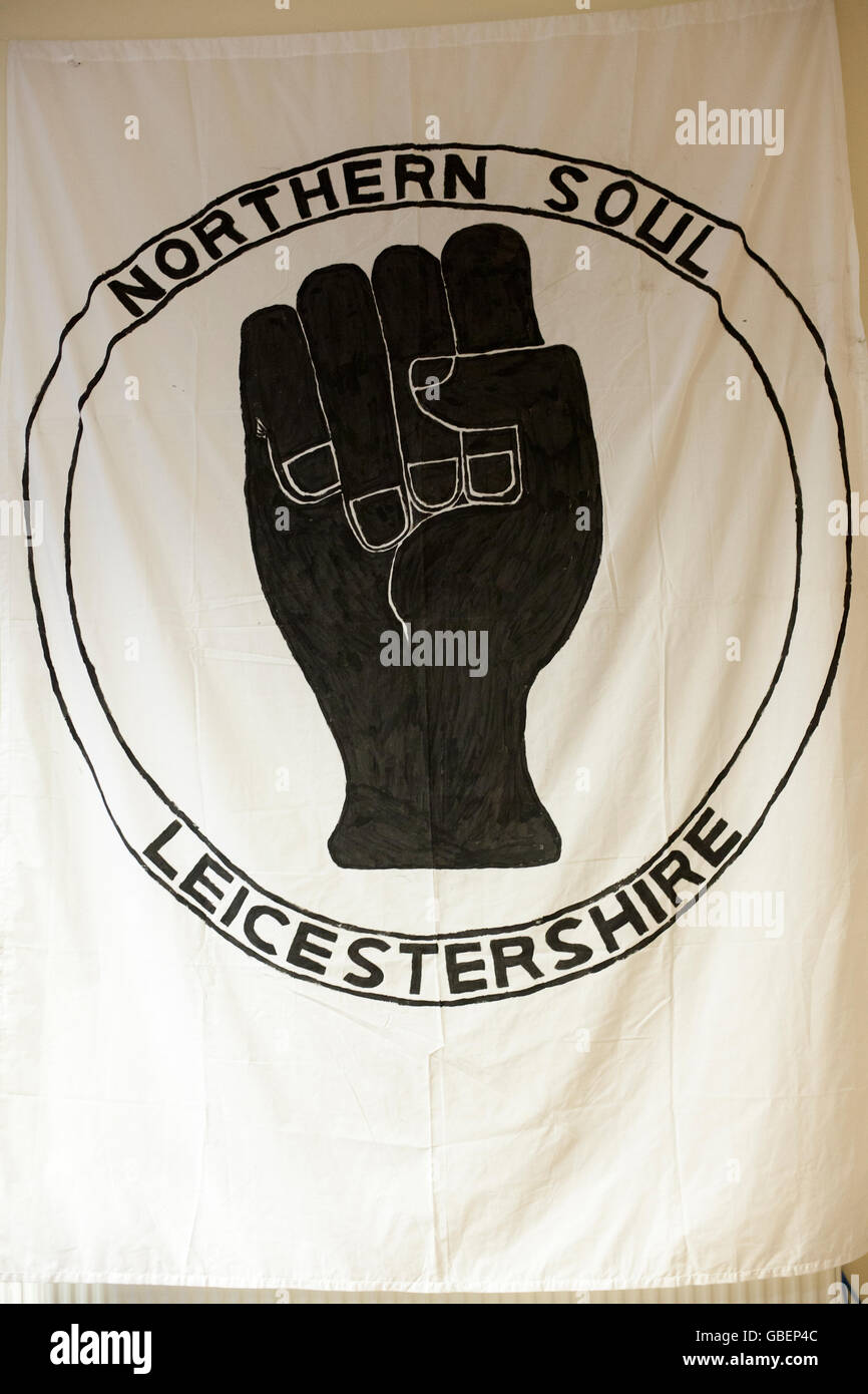 Pugno di nero - simbolo del nord dell'anima Foto Stock