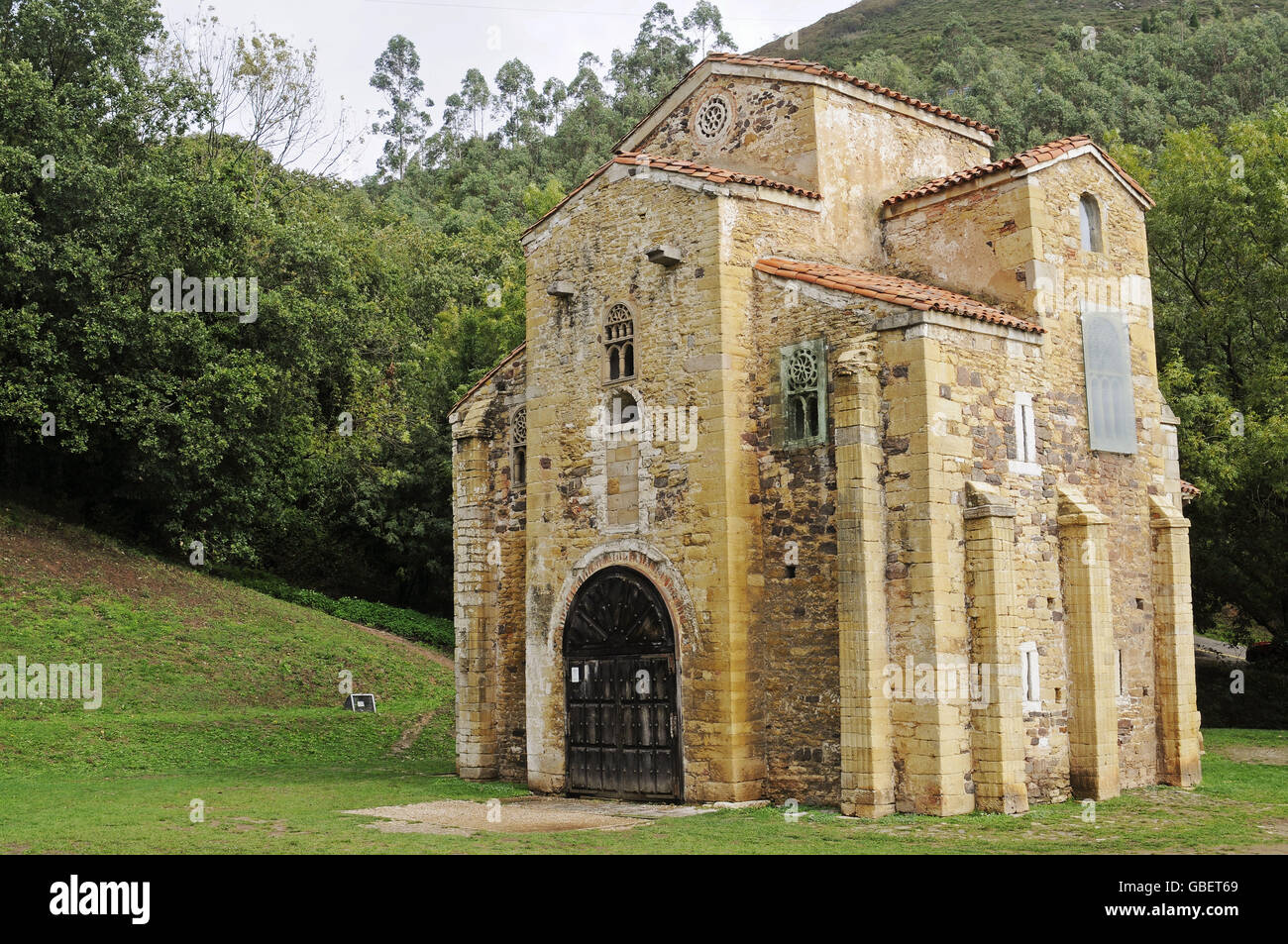 San Miguel de Lillo, cappella, Oviedo, Asturias, Spagna Foto Stock