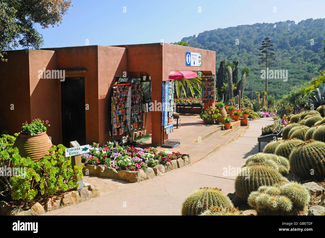 Jardi Botanic Tropical de Rosa, giardino botanico, Blanes, Costa Brava Catalogna Foto Stock