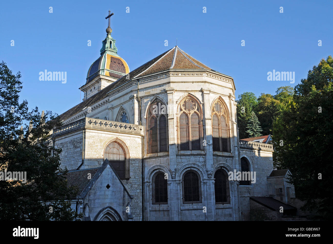 Cattedrale di Saint Jean, Besancon, Doubs, Franche-Comte, Francia Foto Stock