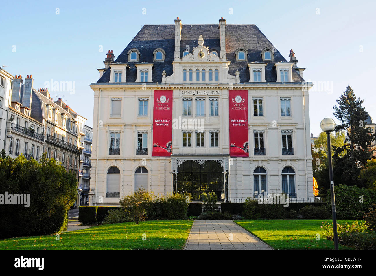 Grand Hotel des Bains, Besancon, Departement Doubs, Franche-Comte, Francia Foto Stock