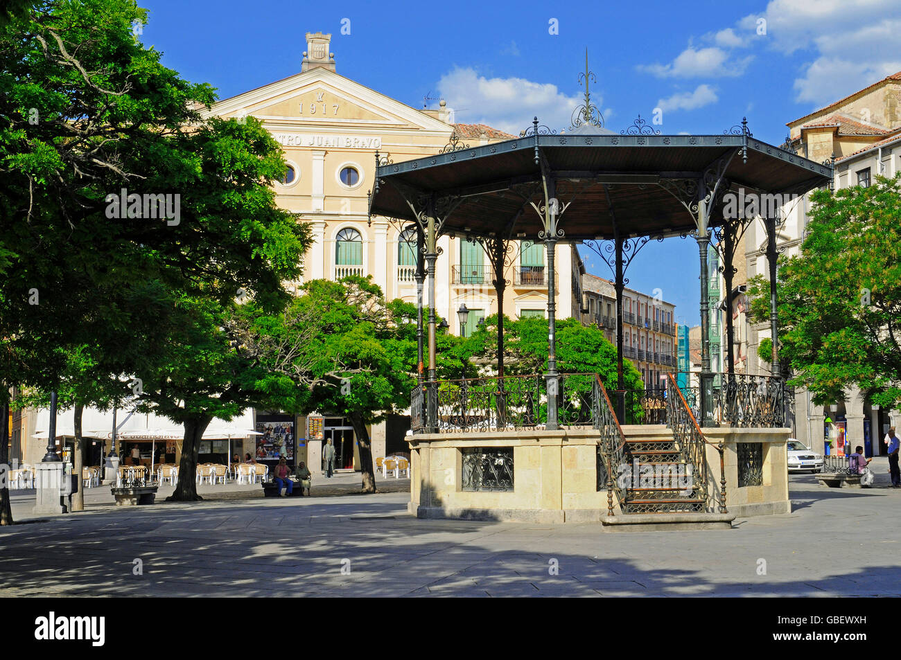 Piazza principale, pavilion Segovia Castiglia e Leon, Spagna / Plaza Mayor, Castilla y Leon Foto Stock