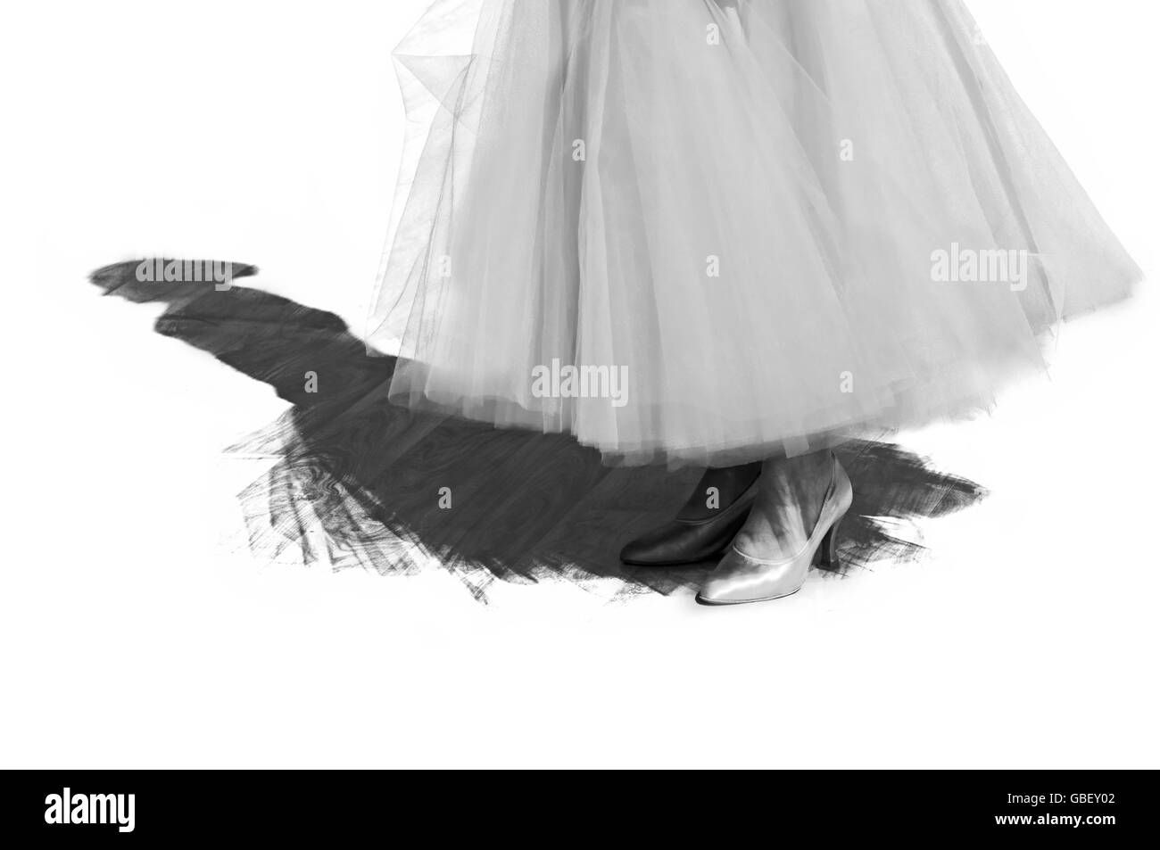 La sala da ballo femmina danzatrice presso un concorso di ballo Foto Stock