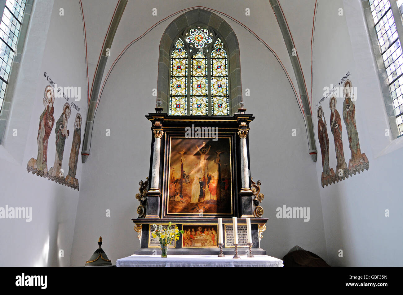 St Simon und Giuda Taddeo chiesa, Bad Sassendorf, Nord Reno-Westfalia, Germania Foto Stock