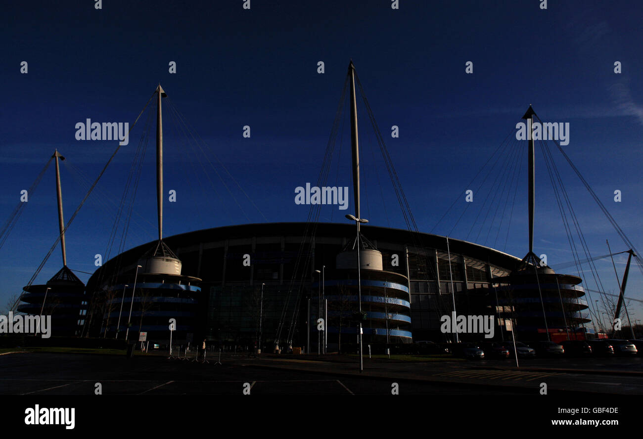 Calcio - Barclays Premier League - Manchester City - City of Manchester Stadium. Eastlands, sede del Manchester City Football Club Foto Stock