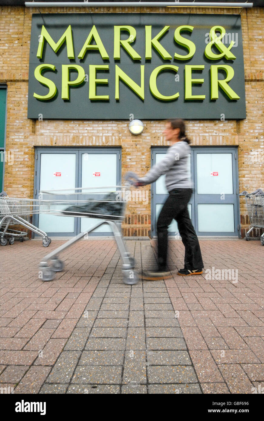 Branding per Marks & Spencer Foto Stock