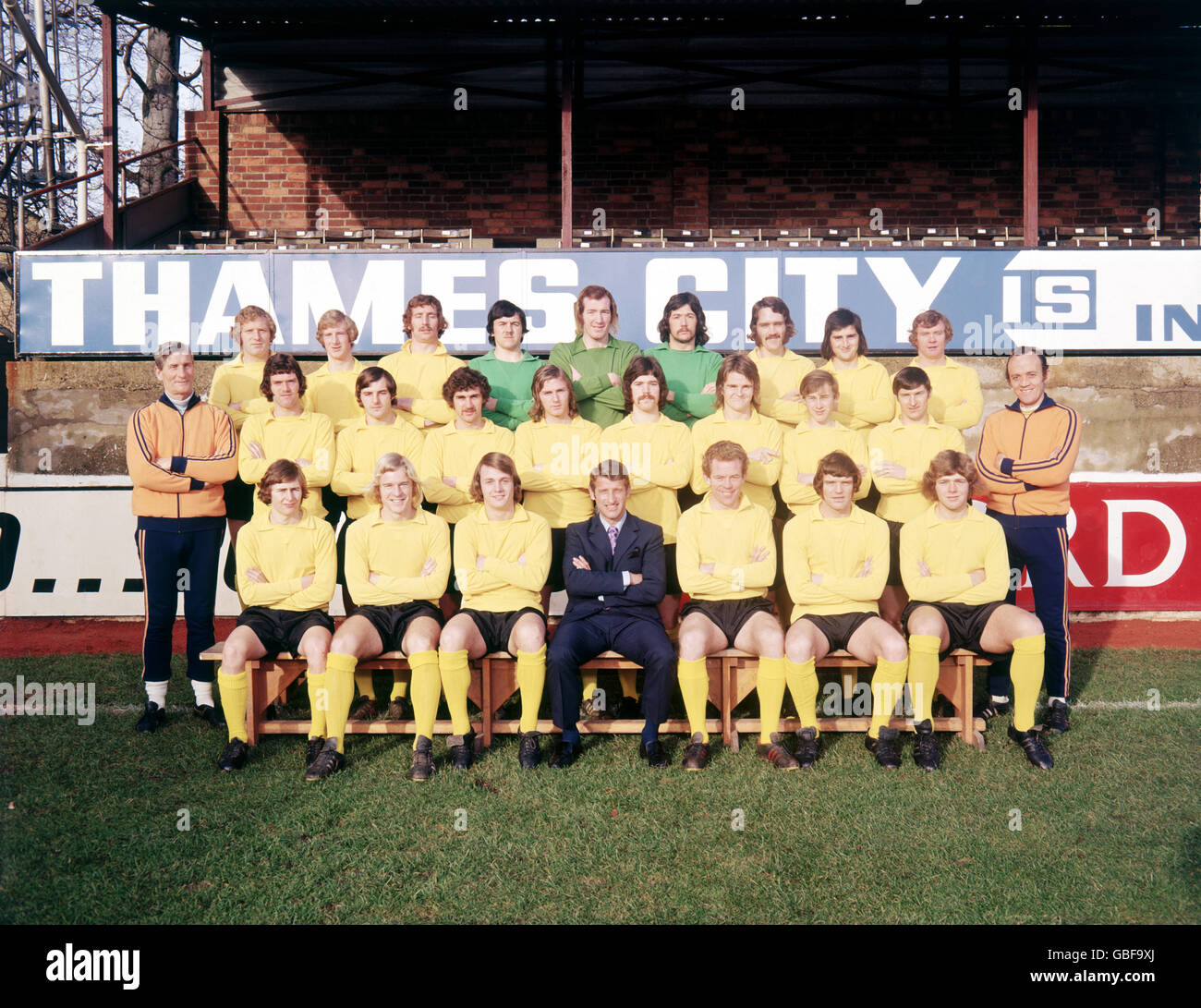 Calcio - Football League Division Two - Oxford United Photocall. Oxford United Squad 1972-73 Foto Stock