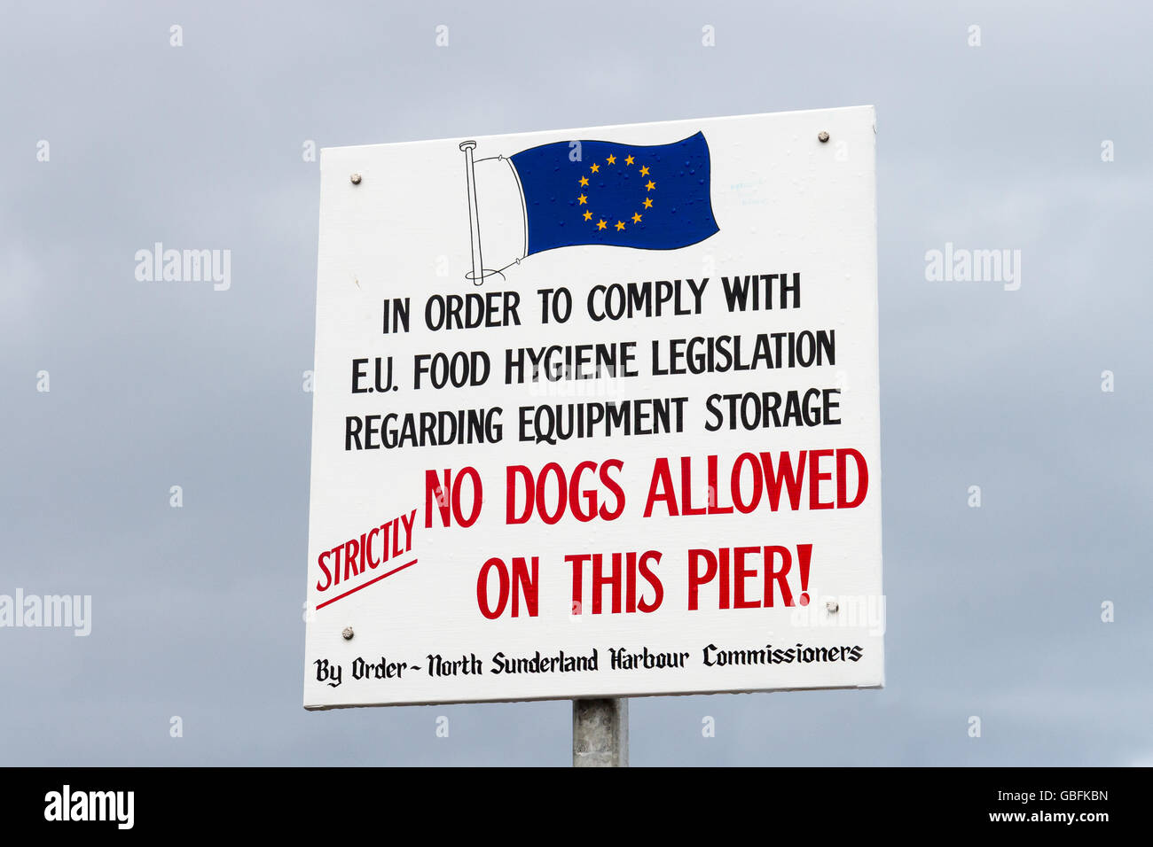 Regolamenti UE Divieto cani Foto Stock