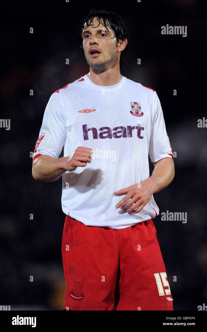 Calcio - Coca-Cola Football League Two - Port vale v Lincoln City - vale Park. Ben Wright, Lincoln City Foto Stock