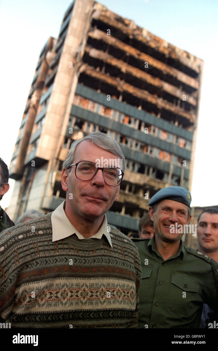 La guerra - La guerra in Bosnia - Sarajevo - 1994 Foto Stock