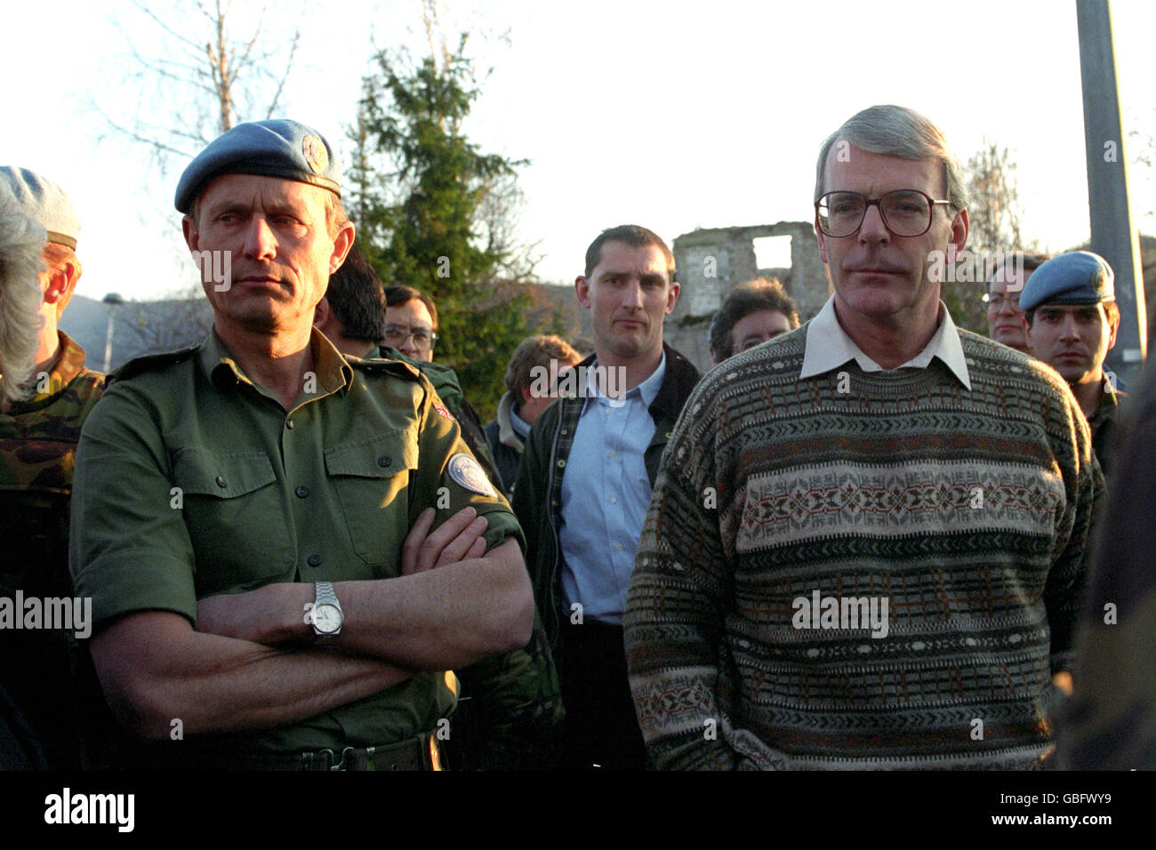 La guerra - La guerra in Bosnia - Sarajevo - 1994 Foto Stock
