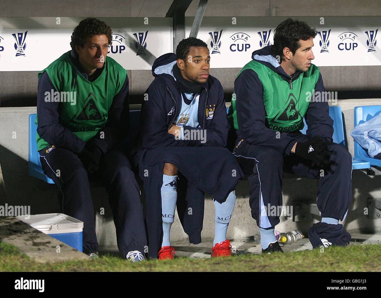 Calcio - Coppa UEFA - Round di 16 - Seconda tappa - AaB Aalborg v Manchester City - Aalborg Stadion Foto Stock