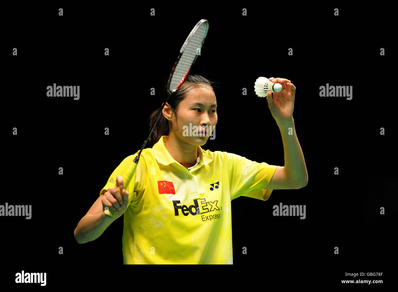 Badminton - Yonex All England Open Championships 2009 - National Indoor Arena. Wang Yihan in Cina Foto Stock