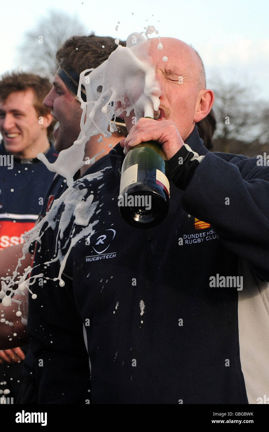 Rugby - Scottish Idro Elettrica divisione di Premiership due - Dundee HSFP v Stewart Melville - Mayfield Park Foto Stock