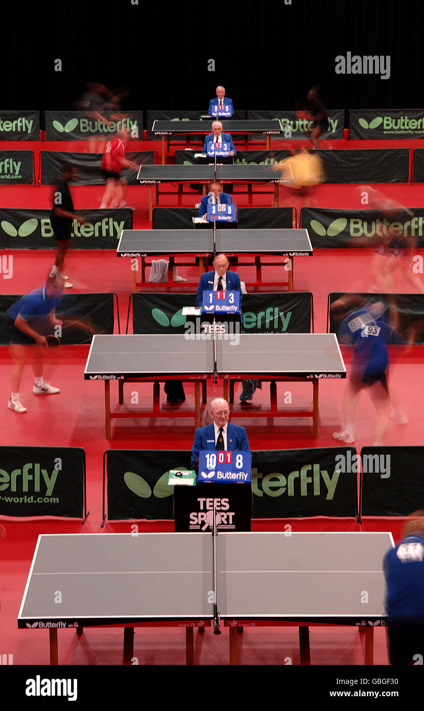 Ping Pong - Inglese Campionati Nazionali - Ponds Forge International Sports Centre - Sheffield Foto Stock