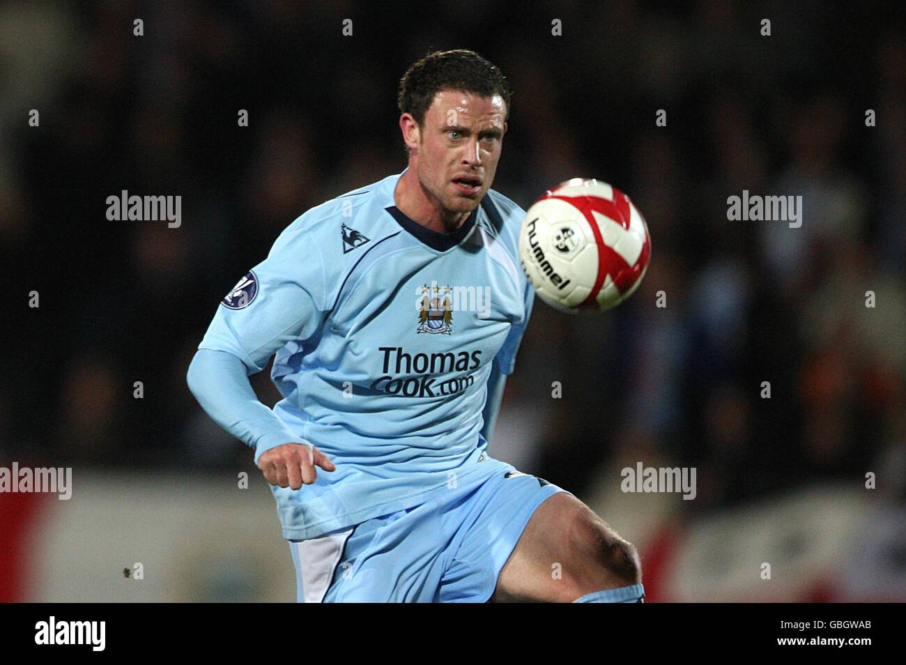 Calcio - Coppa UEFA - Round di 16 - Seconda tappa - AaB Aalborg v Manchester City - Aalborg Stadion Foto Stock