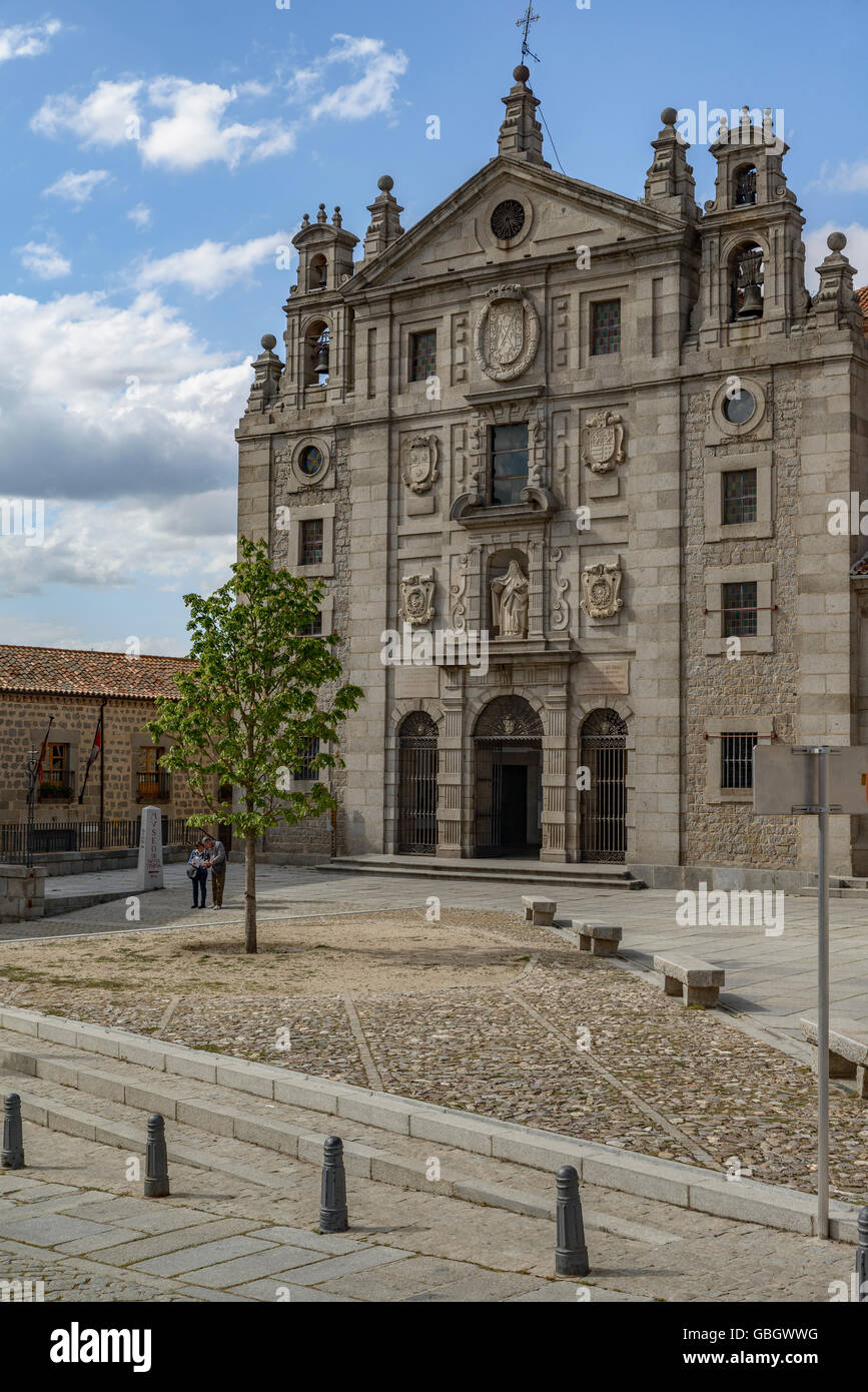 Convento di Santa Teresa in Plaza de la Santa nella città di Avila Castiglia e Leon Spagna Europa Foto Stock