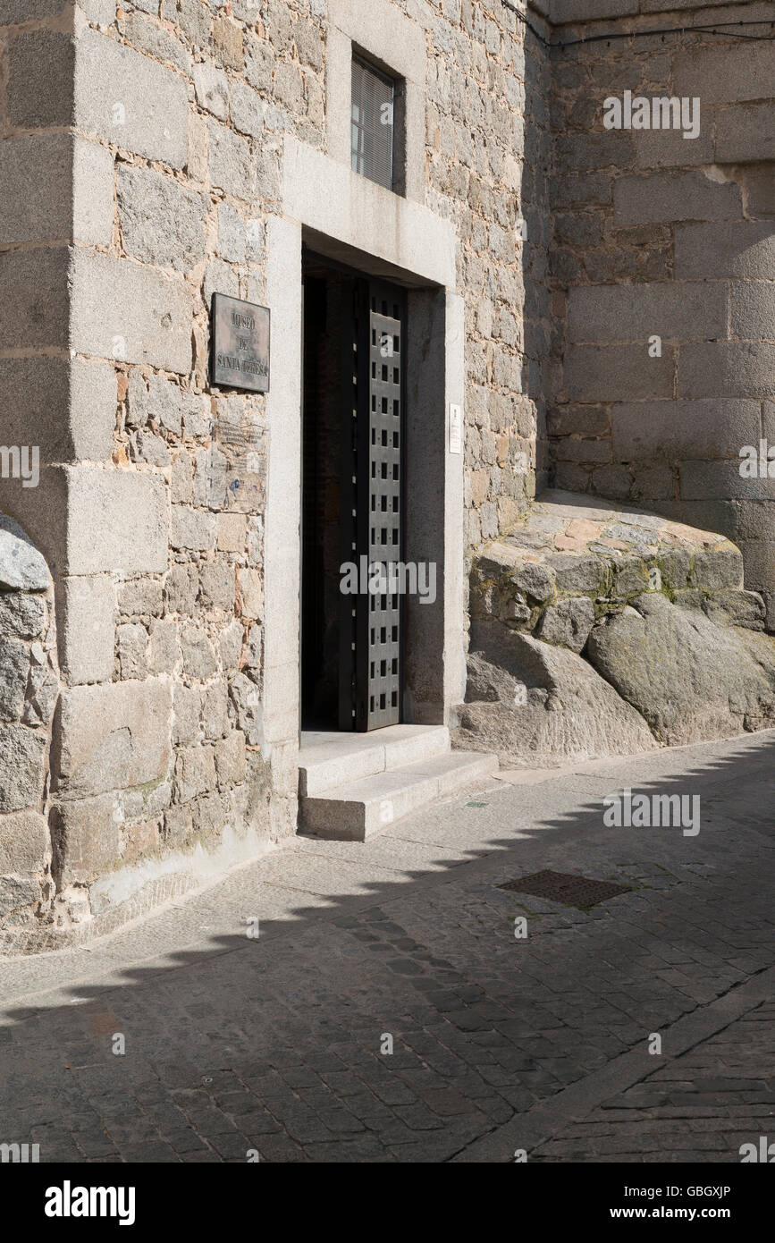 Il museo di Santa Teresa di Gesù, nella città di Avila Provincia di Castiglia y Leon, Spagna. Foto Stock