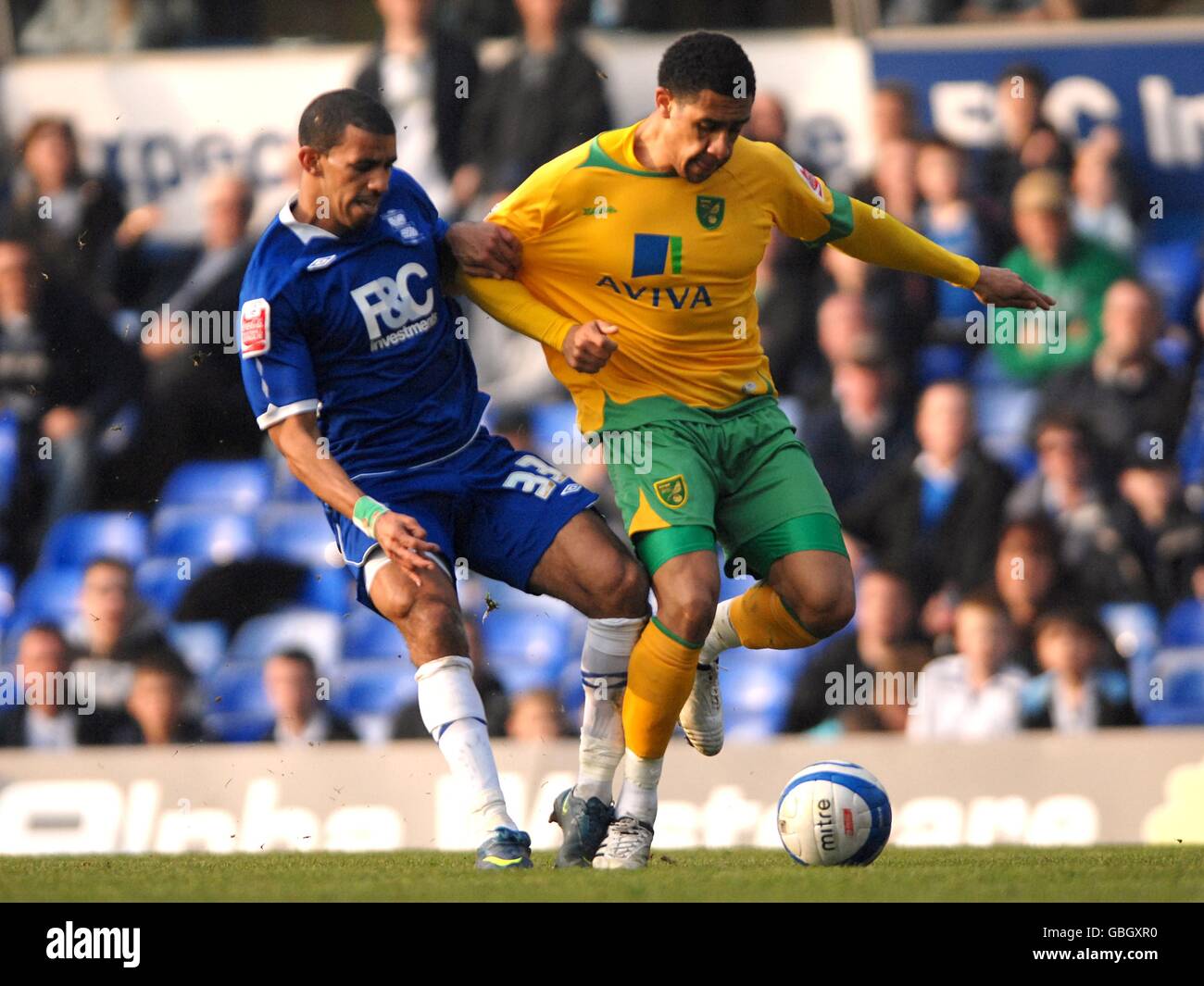 Calcio - Coca Cola Football League Championship - Birmingham City v Norwich City - St Andrews Stadium Foto Stock