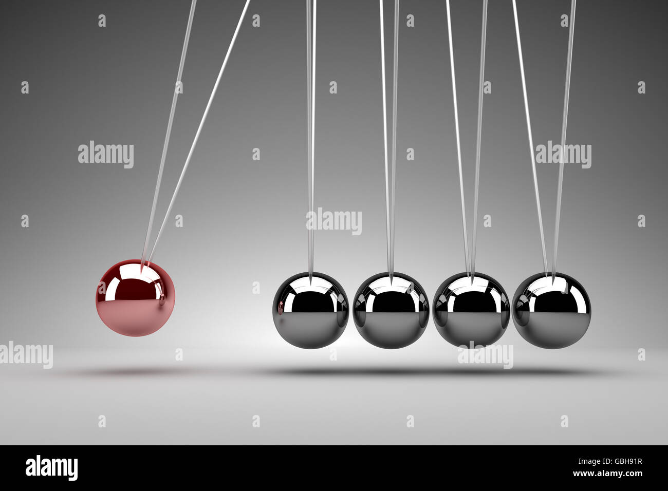 Culla del Newton Foto Stock