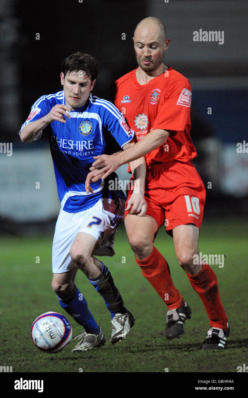 Calcio - Coca Cola Football League due - Macclesfield Town v Accrington Stanley - Il muschio Terreno di Rose Foto Stock