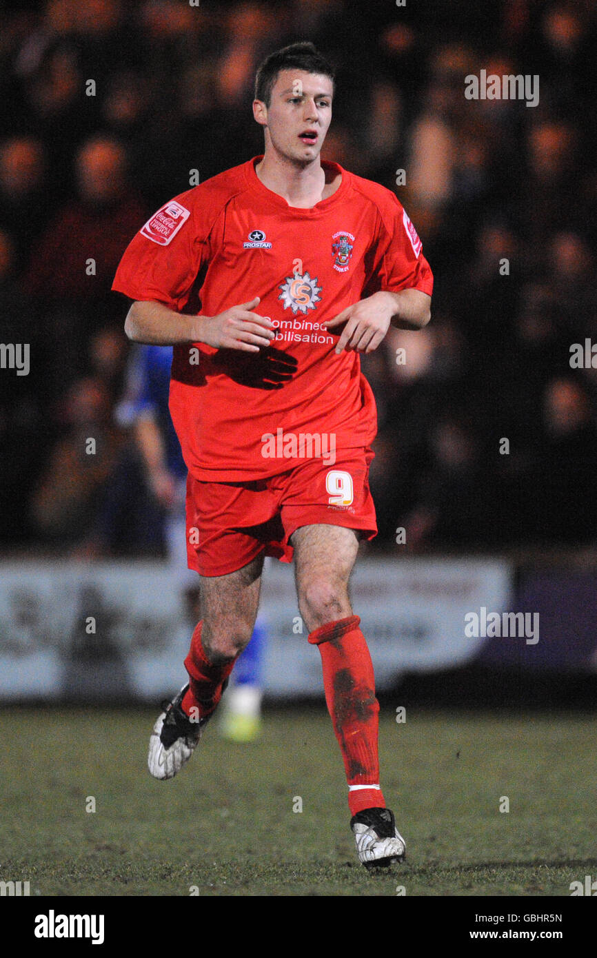 Calcio - Coca-Cola Football League Two - Macclesfield Town v Accrington Stanley - The Moss Rose Ground. Craig Lindfield, Accrington Stanley Foto Stock