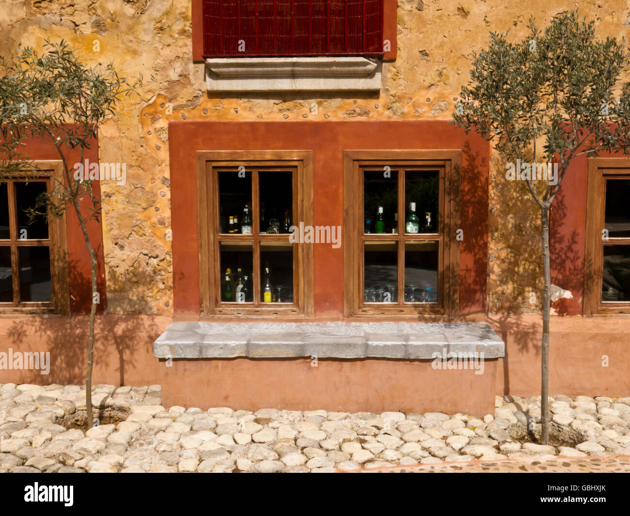 Fenster in Mallorca Foto Stock