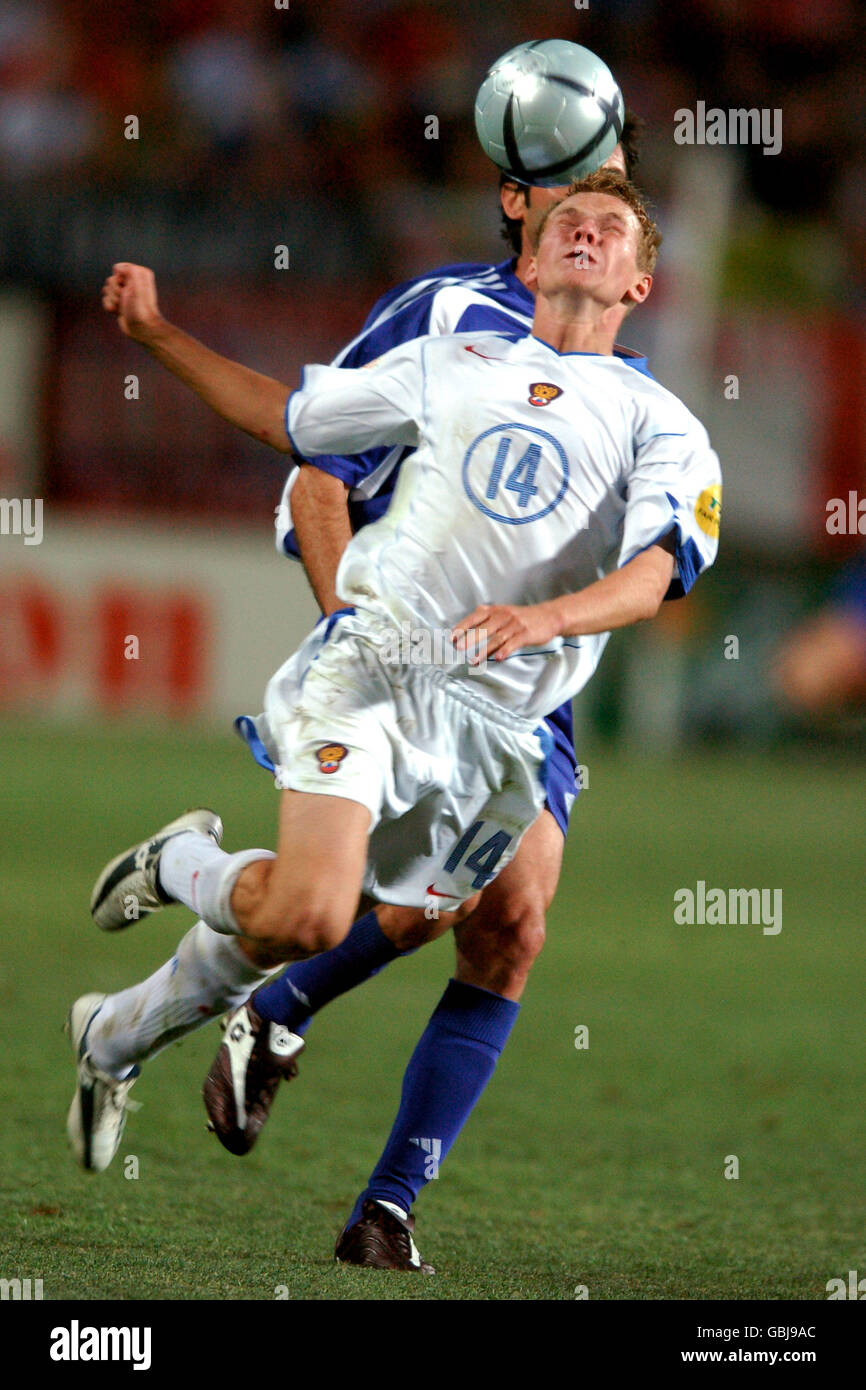 Calcio - Campionato europeo UEFA 2004 - Gruppo A - Russia / Grecia. Alexander Anyukov, Russia Foto Stock