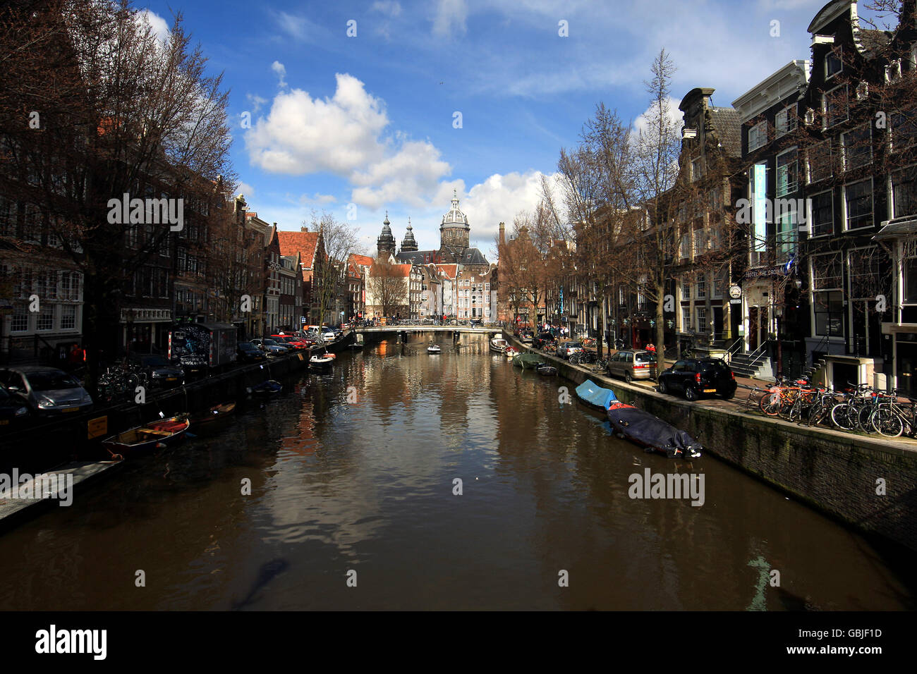 Viste del viaggio, Amsterdam. Una vista generale di Amsterdam Foto Stock