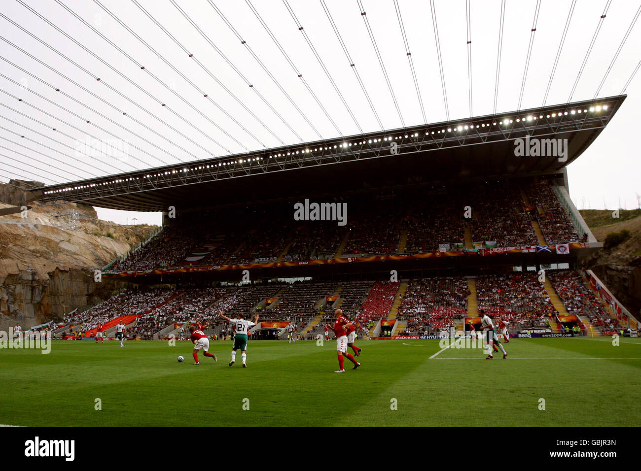 Calcio - Campionato europeo UEFA 2004 - Gruppo C - Bulgaria / Danimarca. Bulgaria / Danimarca al comune di Braga Foto Stock