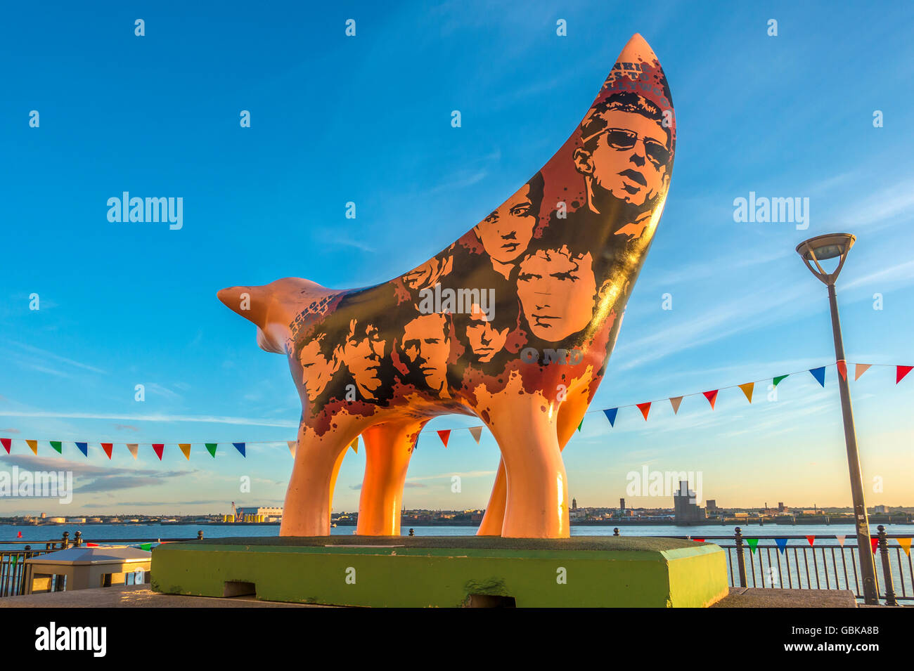 Superlambanana Riverside Pier Head fiume Mersey Liverpool Foto Stock