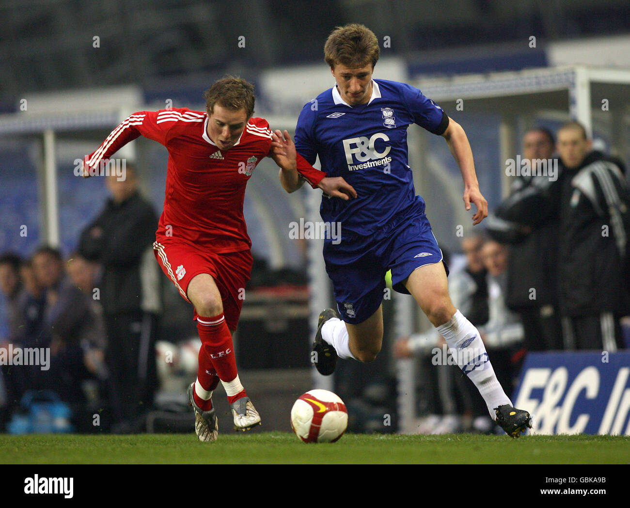 Calcio - FA Youth Cup - Semifinale - Birmingham City v Liverpool - St Andrews Foto Stock