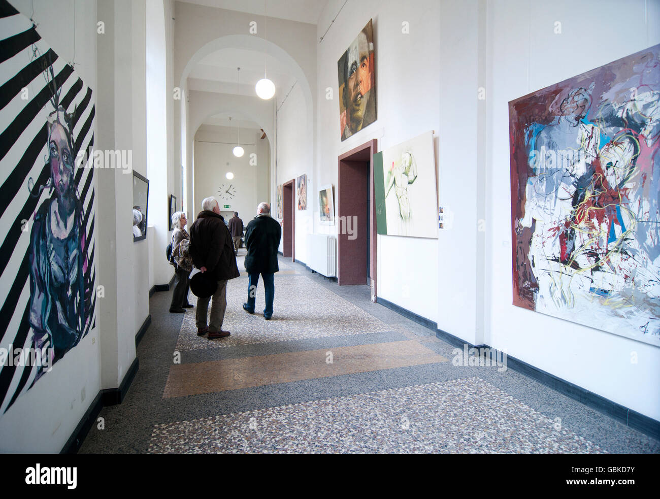 Gli studenti' mostra nella Kunstakademie Düsseldorf Accademia delle Arti, Febbraio 09a - XI 2011, Duesseldorf Foto Stock