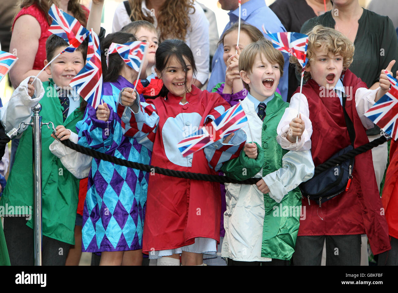 Horse Racing - incontro di primavera - ippodromo di Epsom Downs Foto Stock