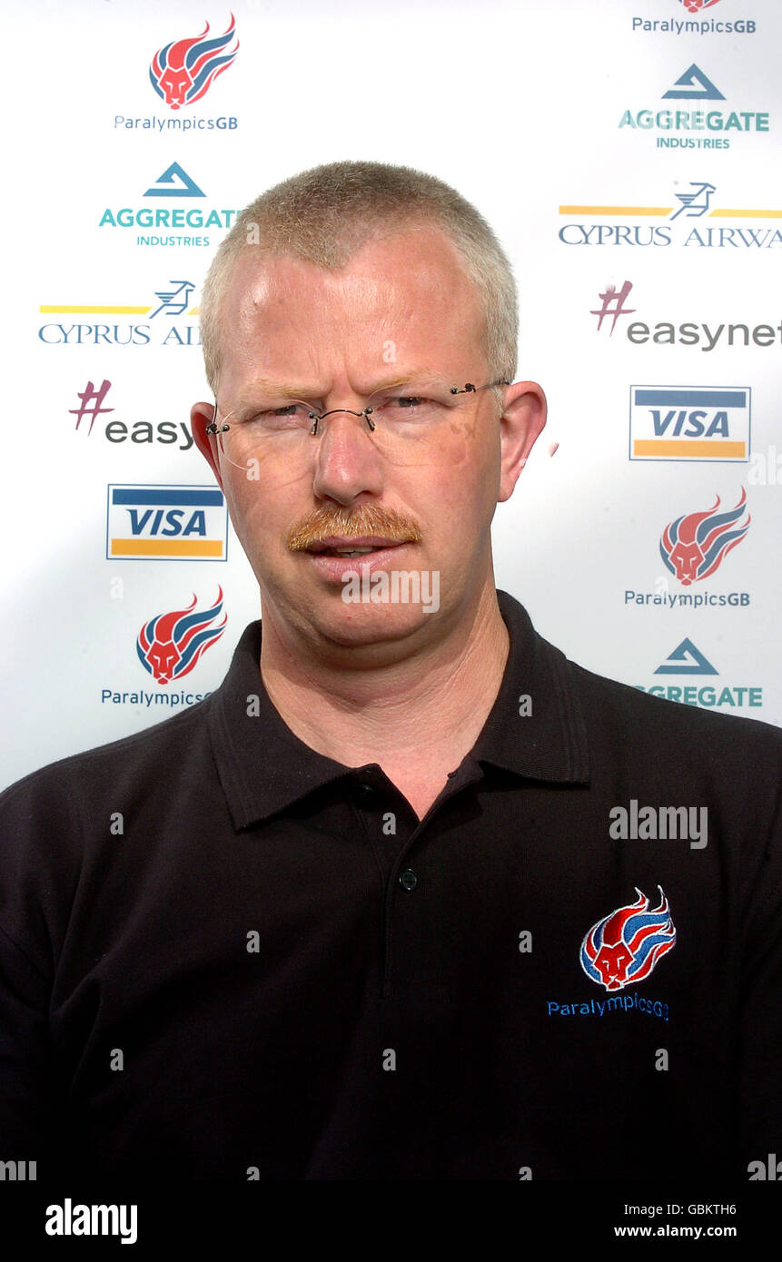 Olimpiadi di Atene 2004 - Gran Bretagna Paralimpica Team. Paul Dyer Foto Stock