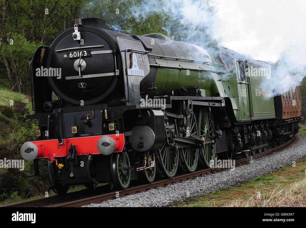 Tornado locomotiva a vapore Foto Stock