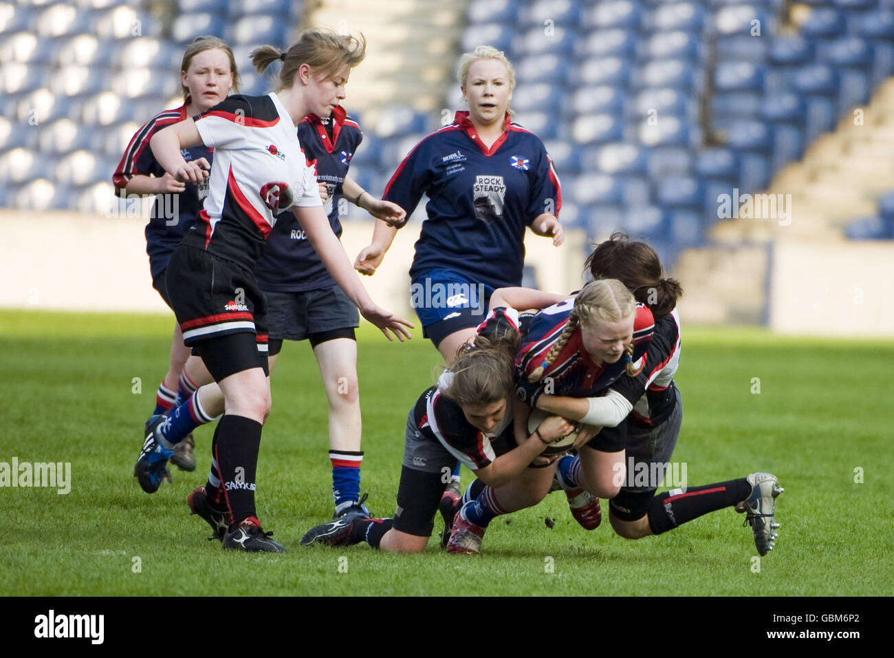 Rugby Union - Scottish Rugby Union - ragazze sotto i 18 Finali Nazionali - Murrayfield Foto Stock