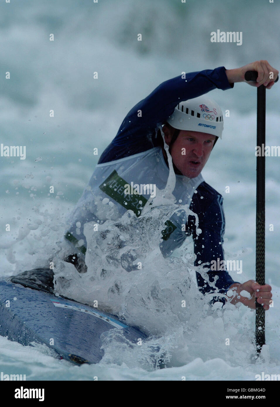 Canoa Slalom - Giochi Olimpici di Atene 2004 - Uomini C1 Foto Stock